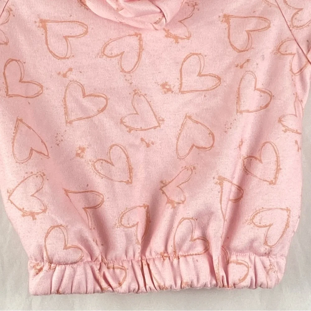 Body Glove Pink Heart Hooded Sweater Toddler Girl Size 3T